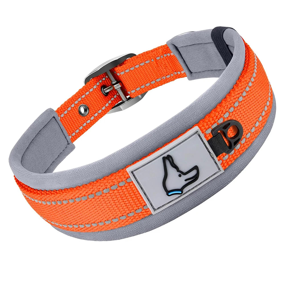 Collar Reflectivo Premium para Perros – Ajustable, Cómodo y Ultra Seguro