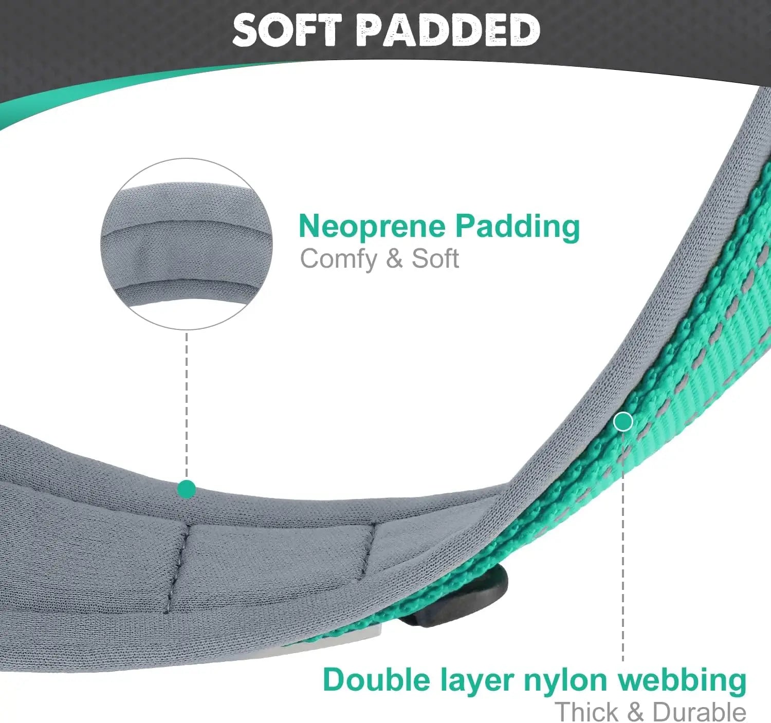 Collar Reflectivo Premium para Perros – Ajustable, Cómodo y Ultra Seguro