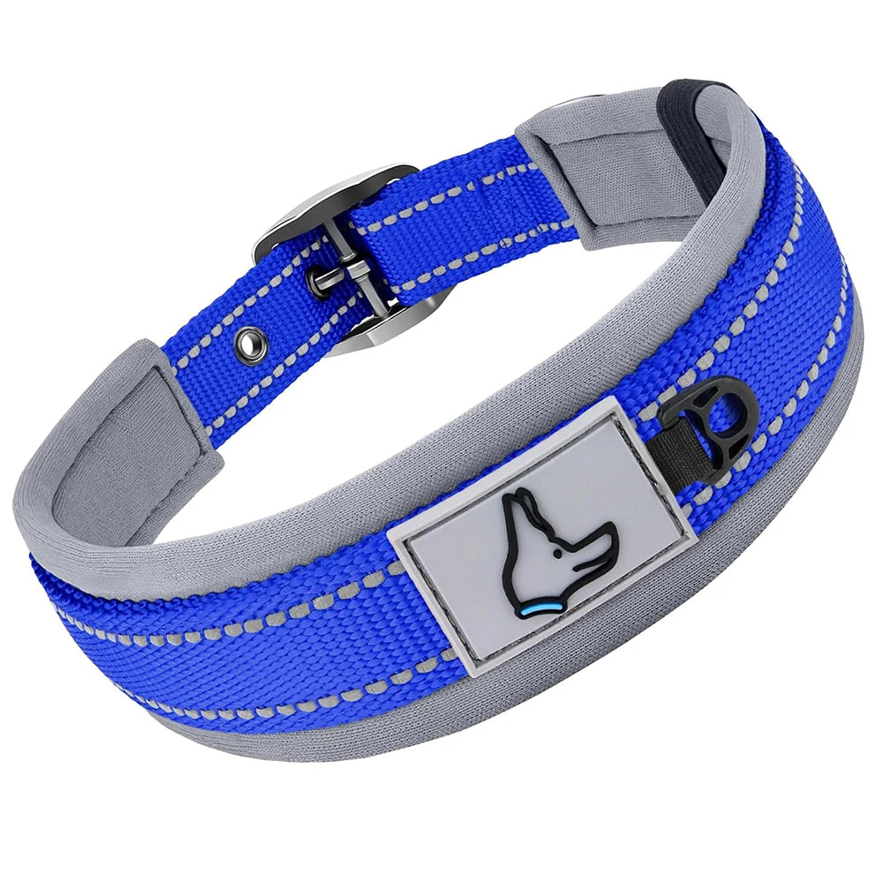 Collar Reflectivo Premium para Perros – Ajustable, Cómodo y Ultra Seguro