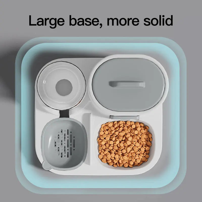 Dispensador Automático de Comida y Agua para Mascotas 2 en 1 – Antiderrame y Fácil de Usar