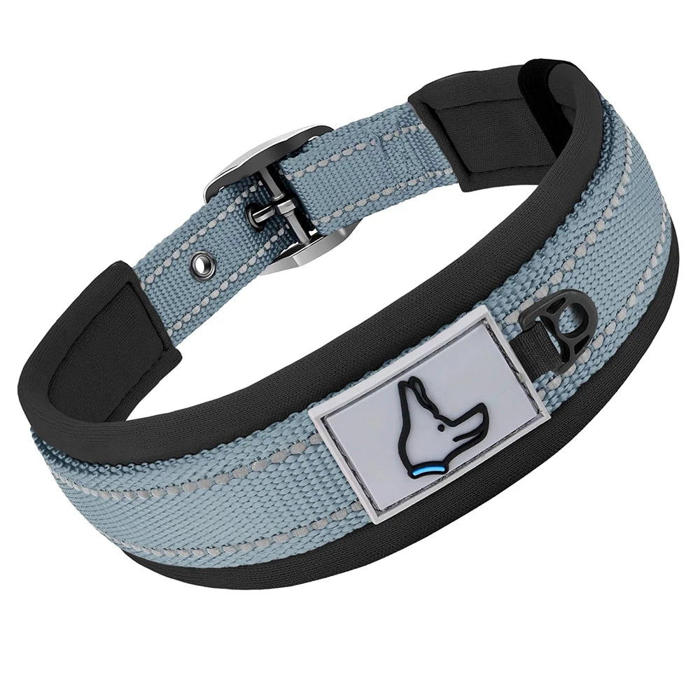 Collar Reflectivo Premium para Perros – Ajustable, Cómodo y Ultra Seguro