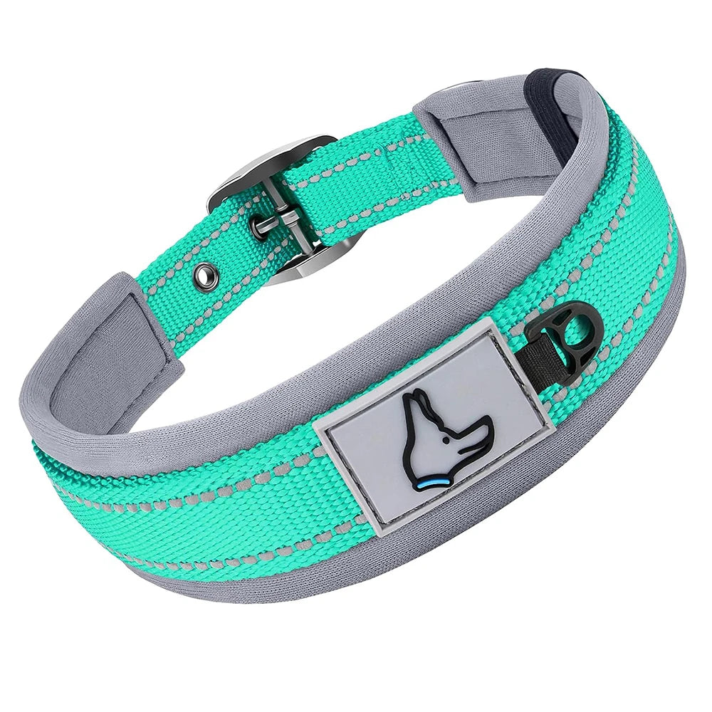 Collar Reflectivo Premium para Perros – Ajustable, Cómodo y Ultra Seguro