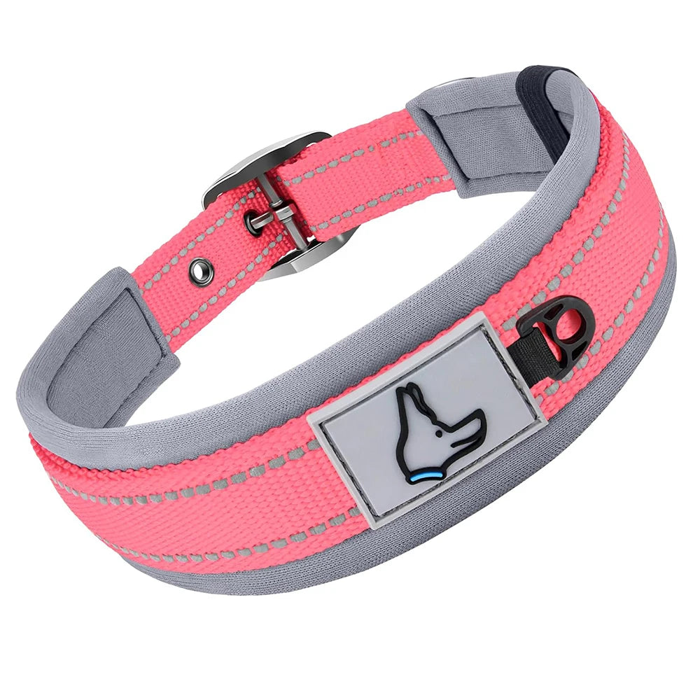 Collar Reflectivo Premium para Perros – Ajustable, Cómodo y Ultra Seguro