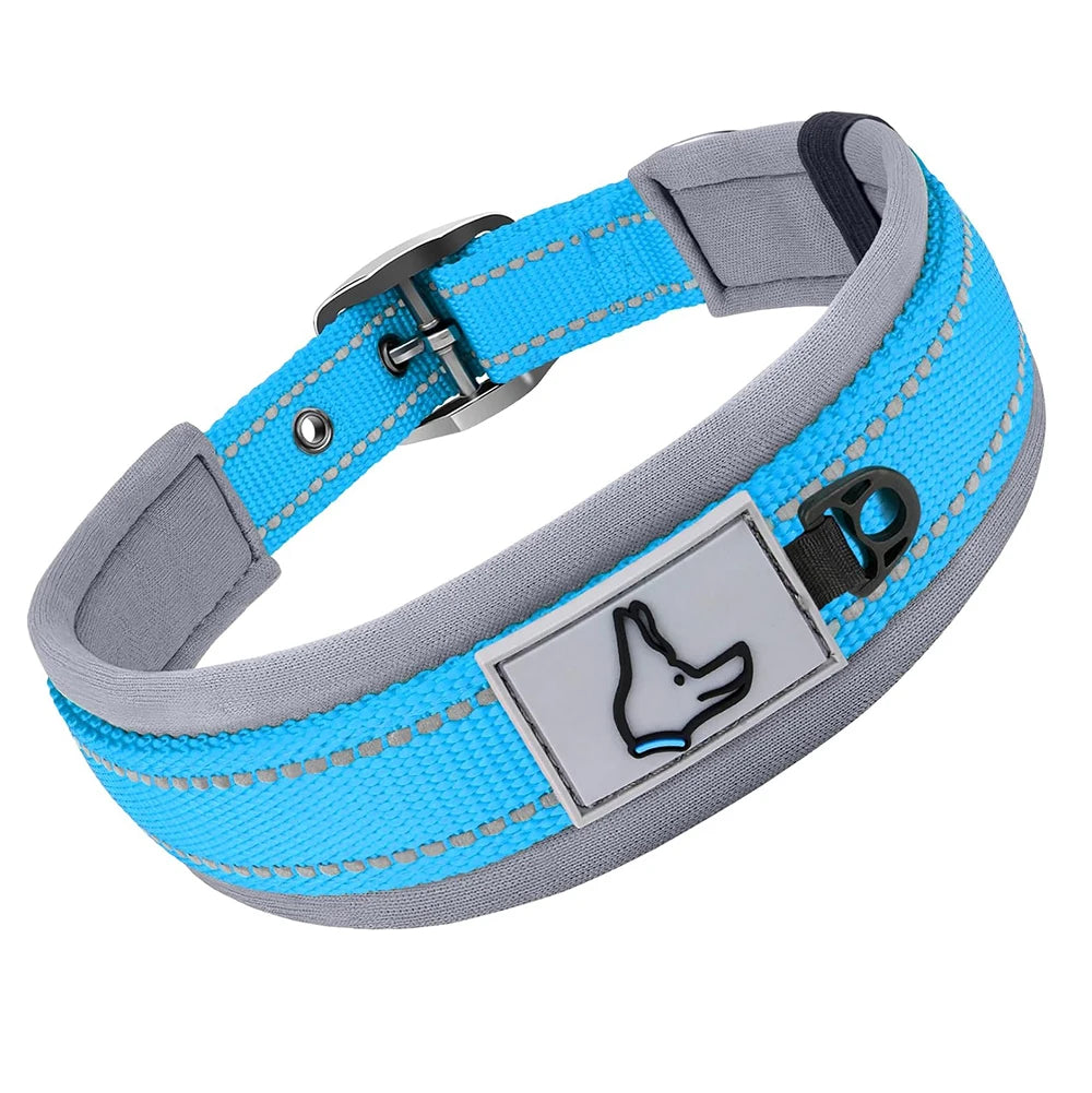 Collar Reflectivo Premium para Perros – Ajustable, Cómodo y Ultra Seguro