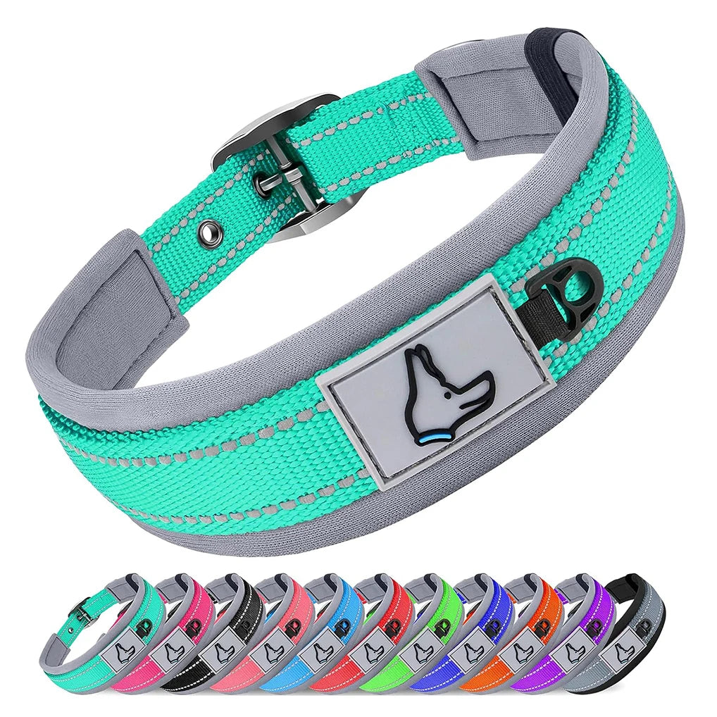 Collar Reflectivo Premium para Perros – Ajustable, Cómodo y Ultra Seguro
