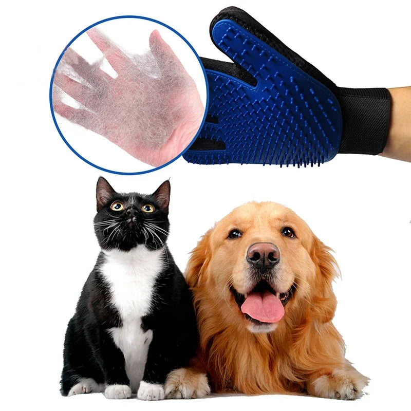 Guante Removedor de Pelo para Mascotas Pro – Cepillo de Baño y Limpieza 2 en 1 🐶🐱
