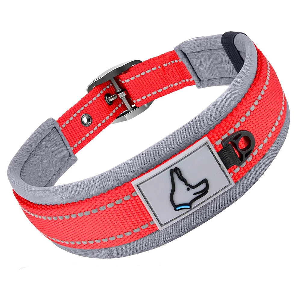 Collar Reflectivo Premium para Perros – Ajustable, Cómodo y Ultra Seguro