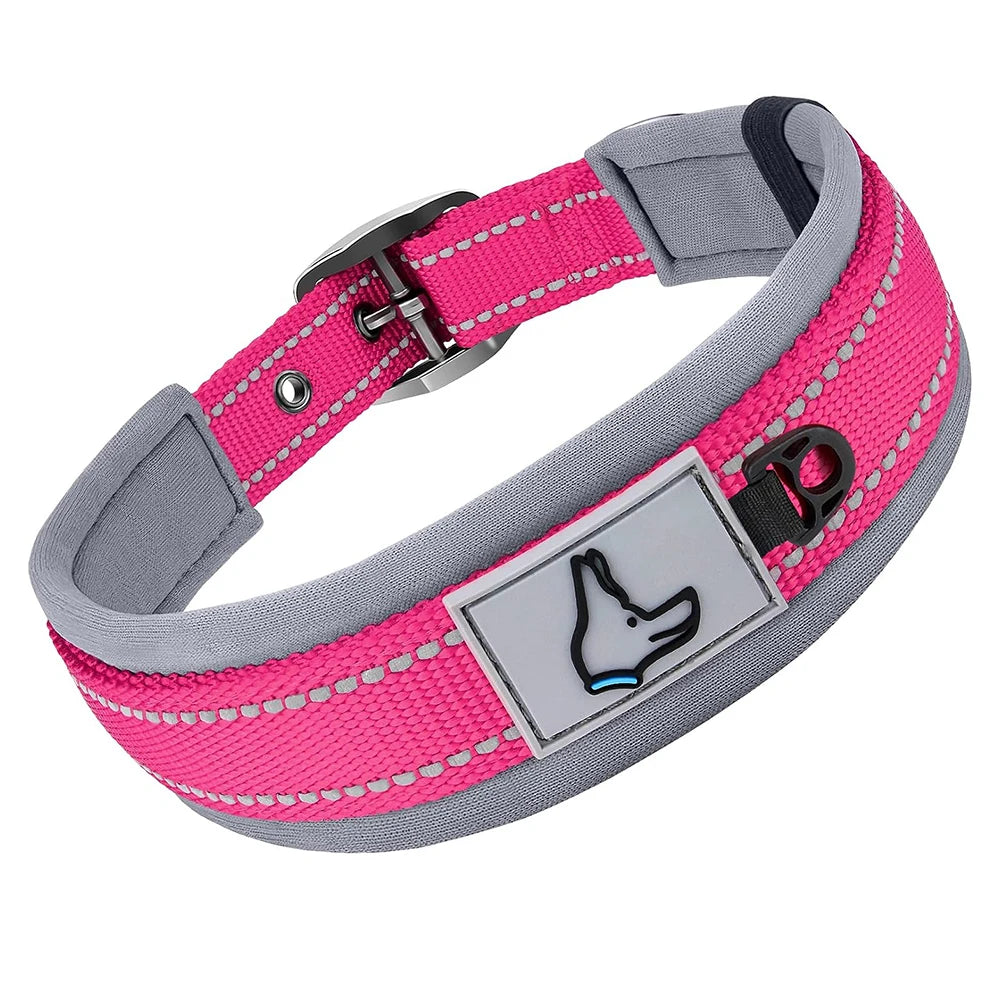 Collar Reflectivo Premium para Perros – Ajustable, Cómodo y Ultra Seguro